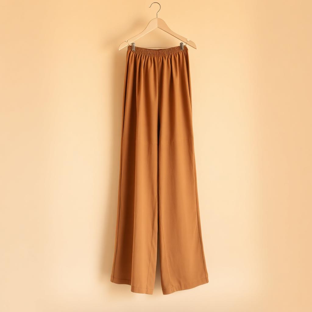 Pantalon Palazzo Camel