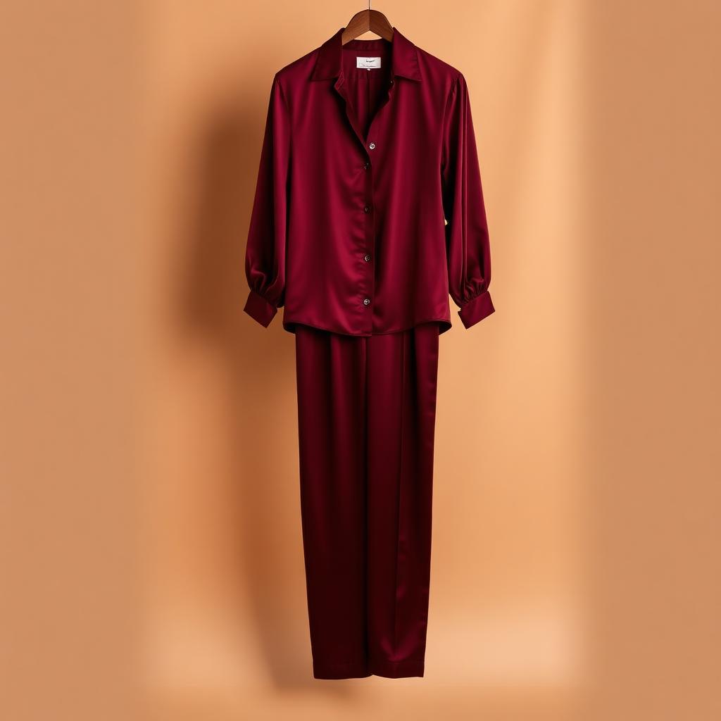 Ensemble Satin Bordeaux
